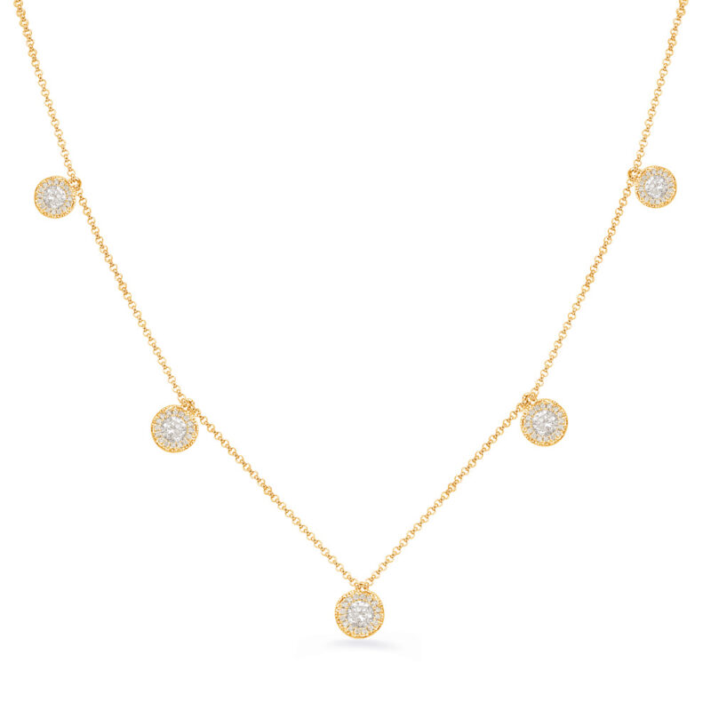 Yellow Gold Diamond Necklace