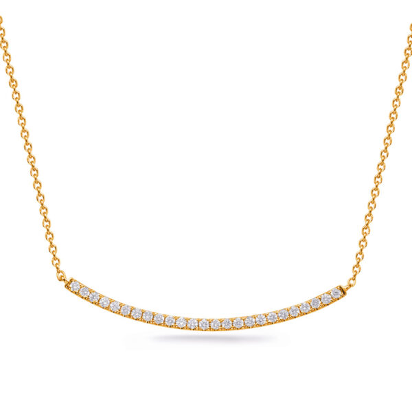 Yellow Gold Diamond Necklace