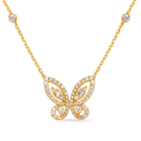 Yellow Gold Diamond Necklace