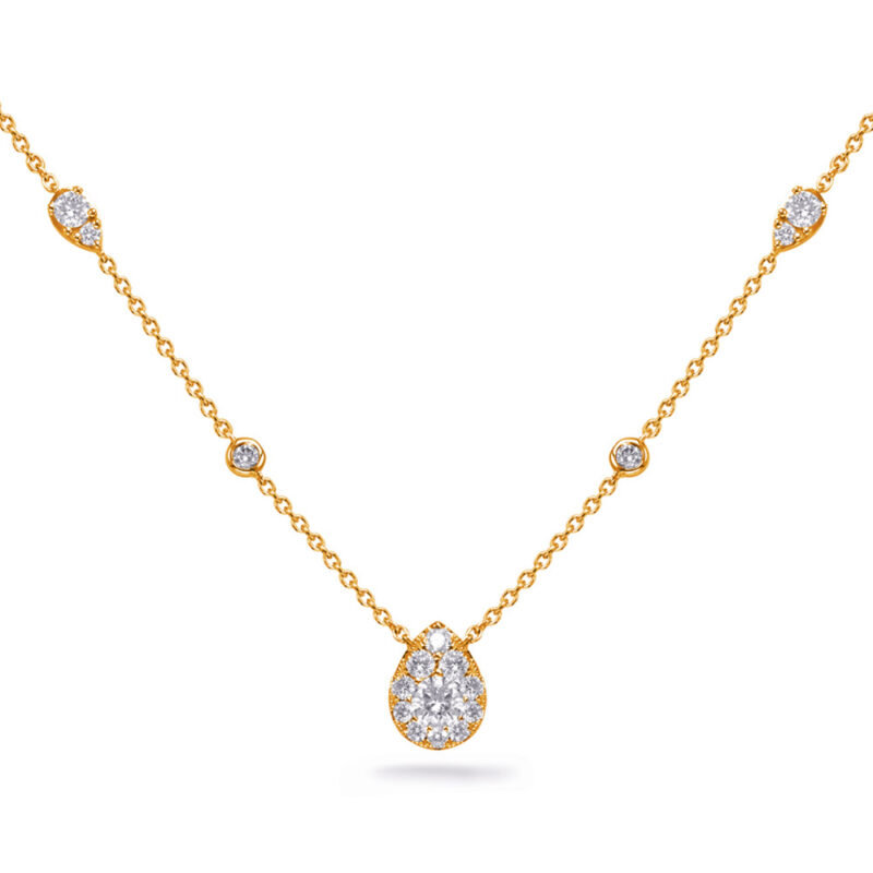 Yellow Gold Diamond Necklace