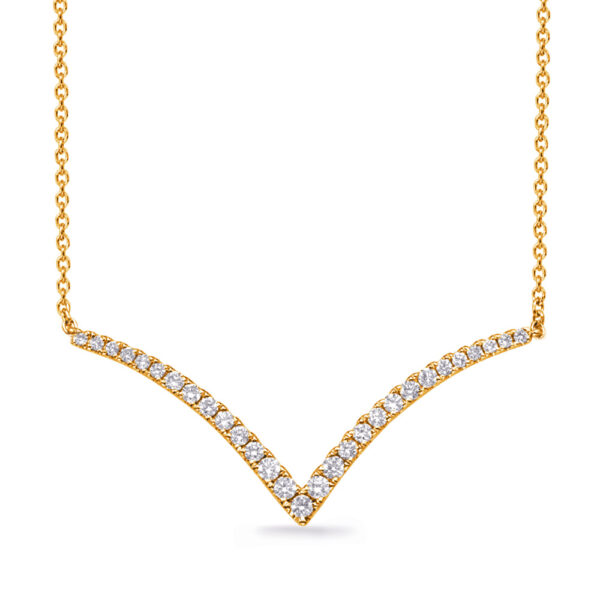 Yellow Gold Diamond Necklace