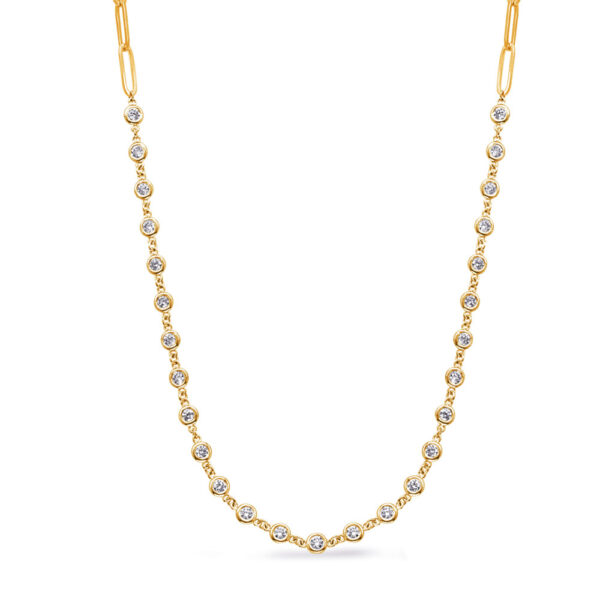 Yellow Gold Diamond Necklace