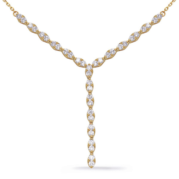 Yellow Gold Diamond Necklace