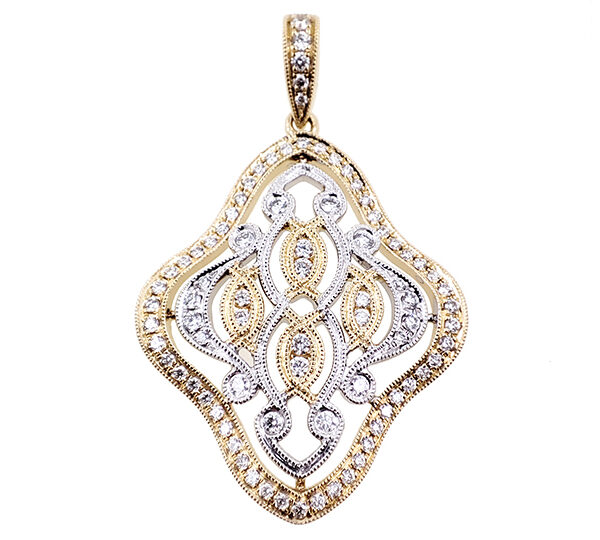 White & Yellow Gold Pendant