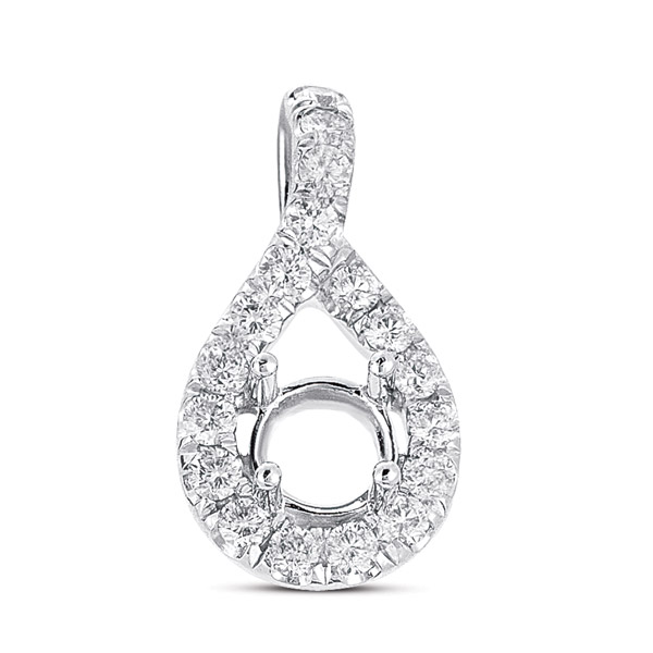 White Gold Diamond Charm