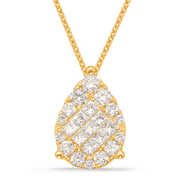 Yellow Gold Diamond Pendant