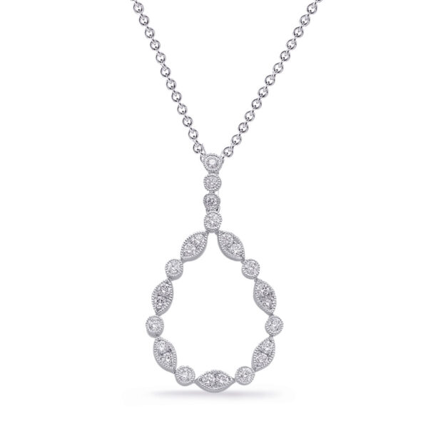 White Gold Diamond Pendant