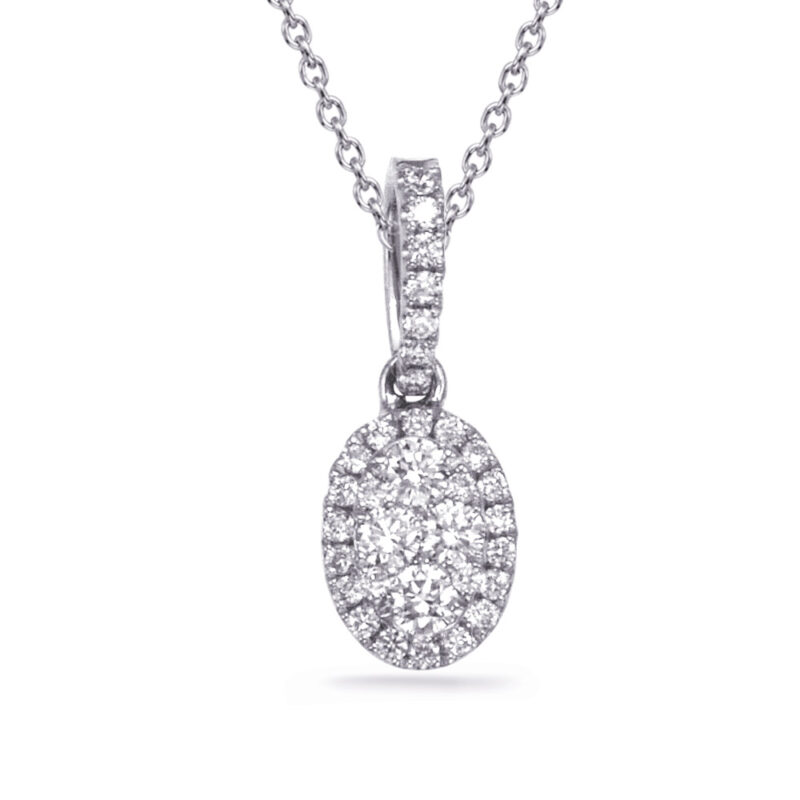 White Gold Diamond Pendant