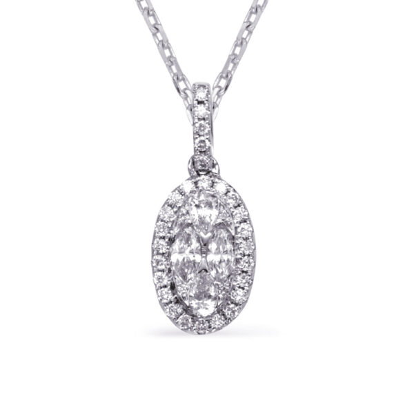 White Gold Diamond Pendant