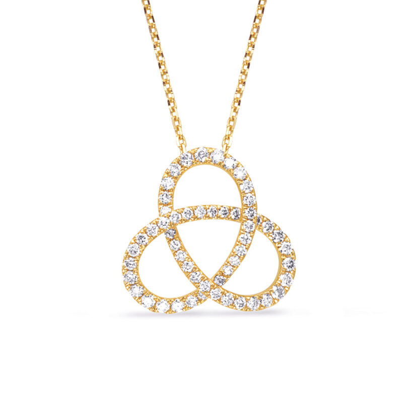 Yellow Gold Diamond Pendant