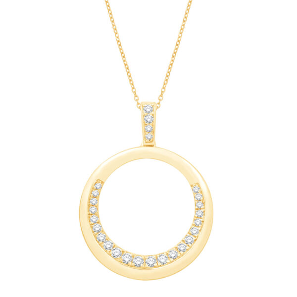 Yellow Gold Diamond Pendant