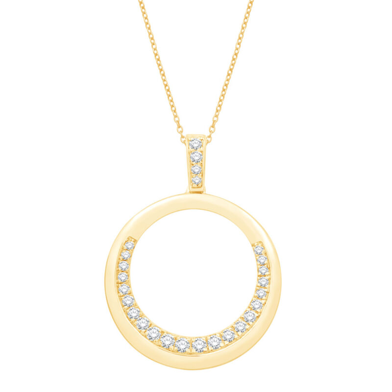 Yellow Gold Diamond Pendant