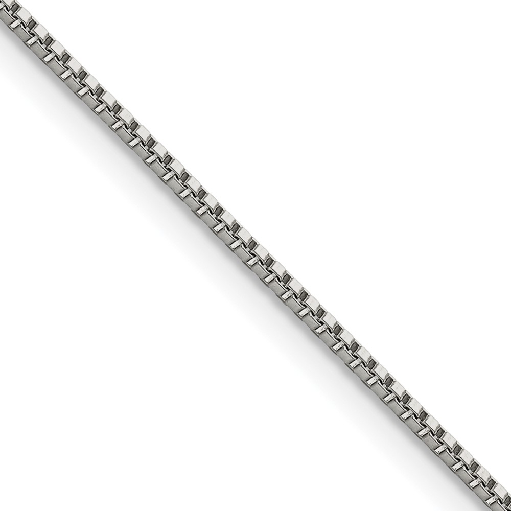 Stainless Steel Polished 1.2mm 16in Box Chain