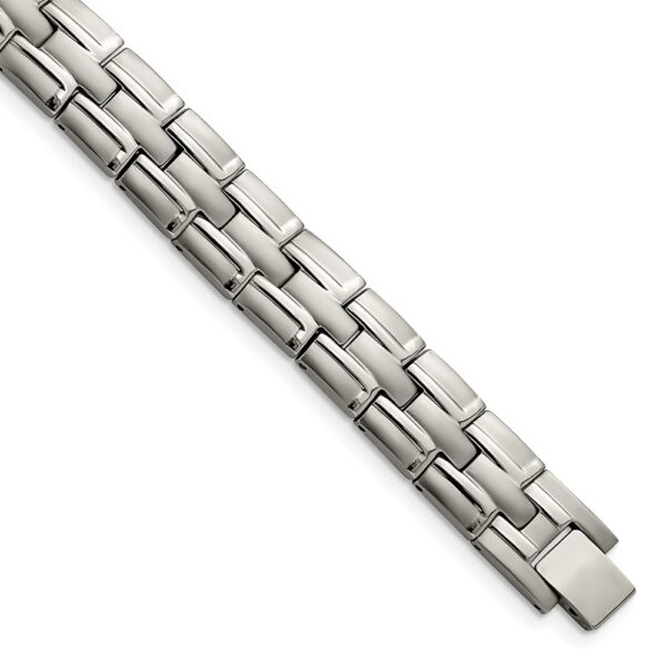 Titanium Brushed and Polished 8.5in Link Bracelet