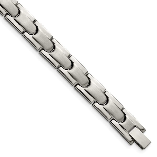 Titanium Brushed and Polished 8.5in Link Bracelet