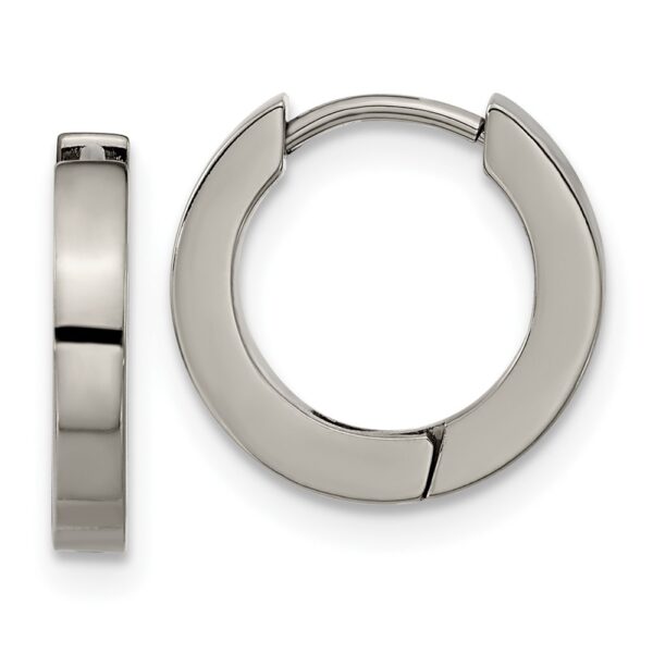 Titanium Polished 2.5mm Huggie Hoop Earrings