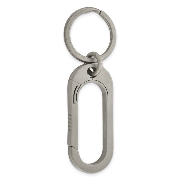 Titanium Brushed Carabiner Key Ring