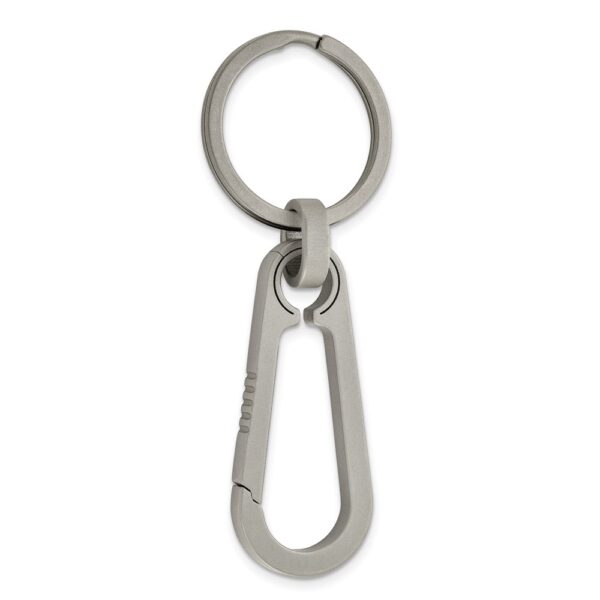 Titanium Brushed Carabiner Key Ring