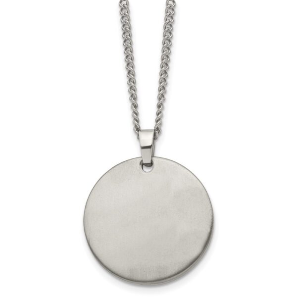 Titanium Brushed 22in Necklace