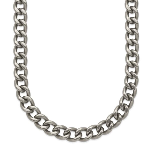Titanium Polished 7.5mm 20in Curb Chain