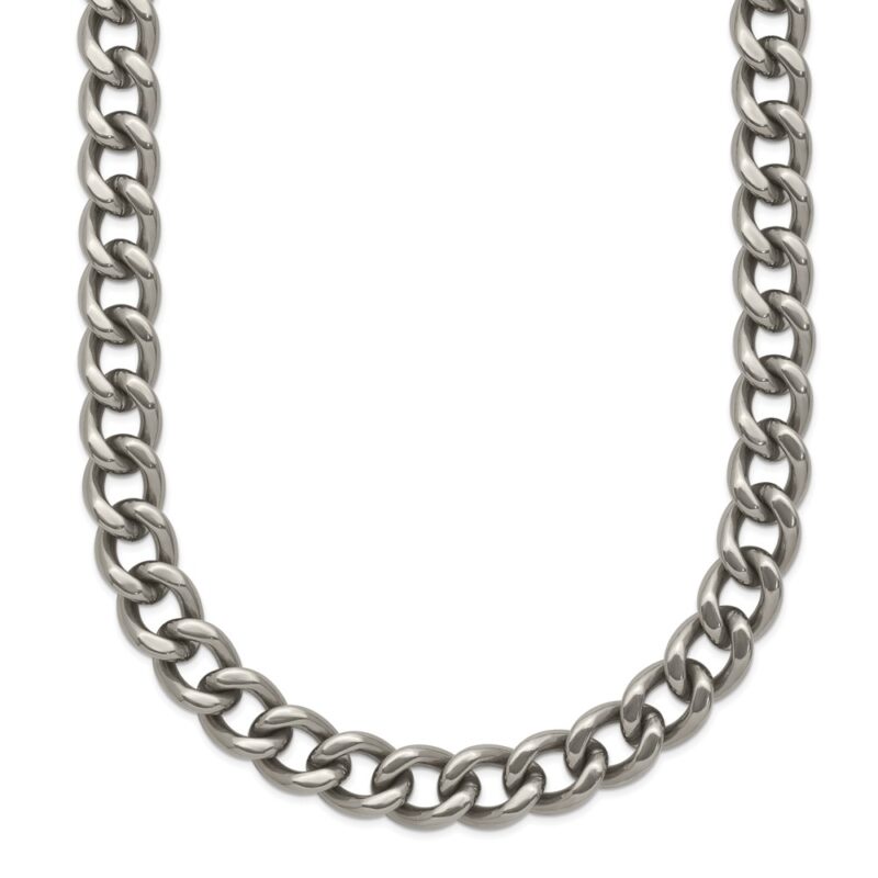 Titanium Polished 7.5mm 22in Curb Chain