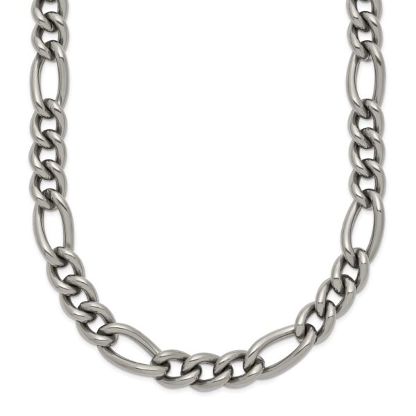 Titanium Polished 7mm 19.75in Figaro Chain