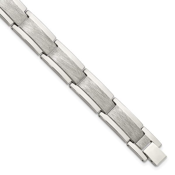 Tungsten Polished and Satin 8.25in Bracelet