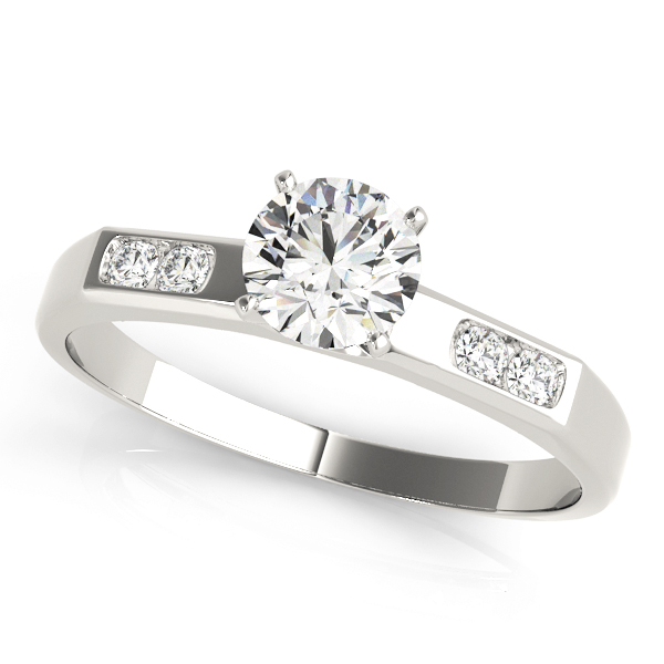 ENGAGEMENT RINGS SINGLE ROW CHANNEL SET