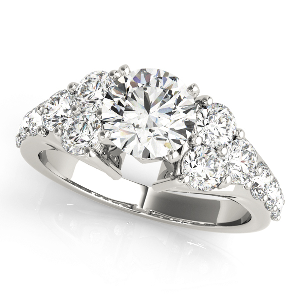 ENGAGEMENT RINGS CLUSTER SIDES