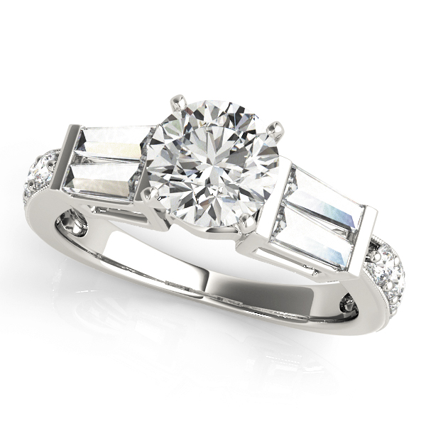 ENGAGEMENT RINGS FANCY SHAPE BAGUETTE