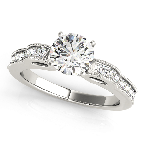 ENGAGEMENT RINGS SINGLE ROW PRONG SET