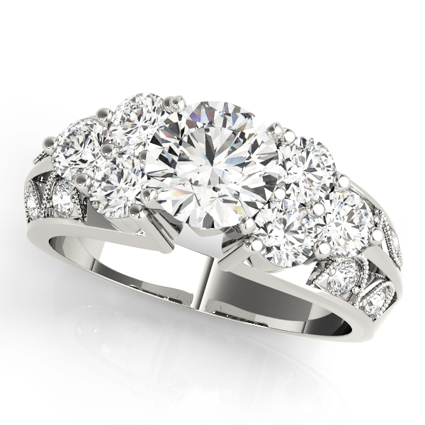ENGAGEMENT RINGS CLUSTER SIDES