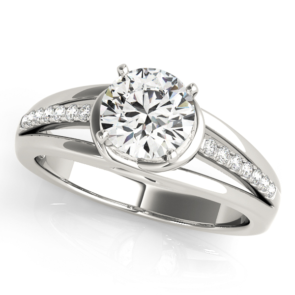 ENGAGEMENT RINGS SINGLE ROW PRONG SET
