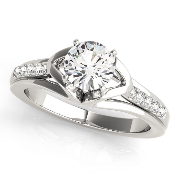 ENGAGEMENT RINGS SINGLE ROW PRONG SET