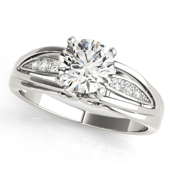 ENGAGEMENT RINGS SINGLE ROW PRONG SET