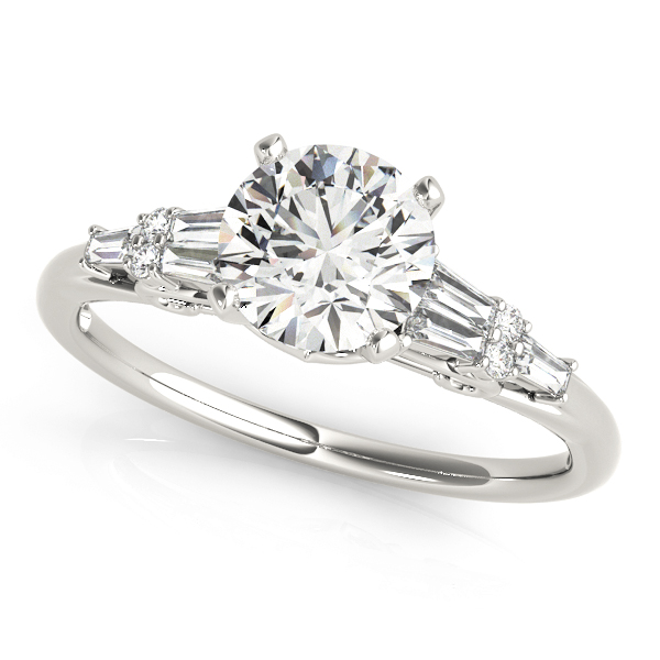 ENGAGEMENT RINGS FANCY SHAPE BAGUETTE REMOUNTS