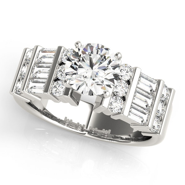 ENGAGEMENT RINGS FANCY SHAPE BAGUETTE
