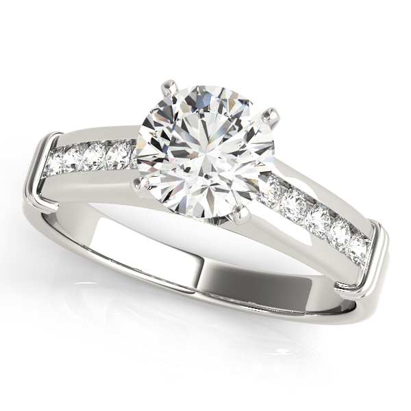 ENGAGEMENT RINGS SINGLE ROW CHANNEL SET
