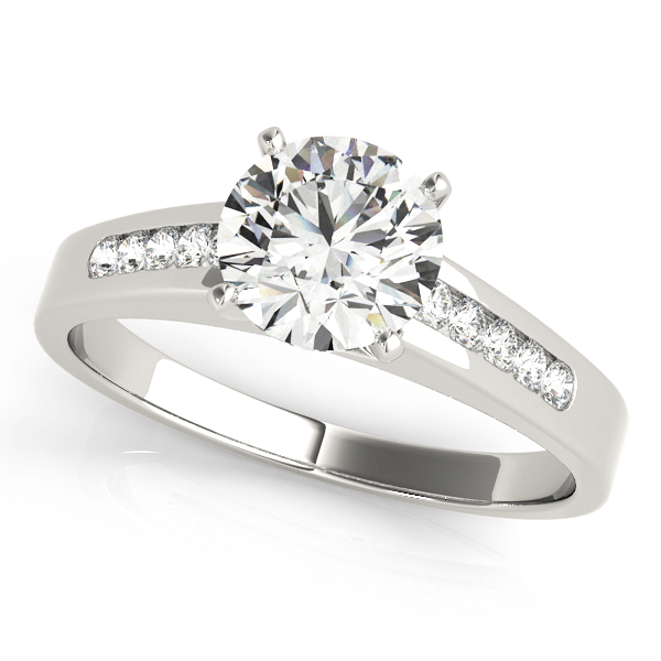 ENGAGEMENT RINGS SINGLE ROW CHANNEL SET