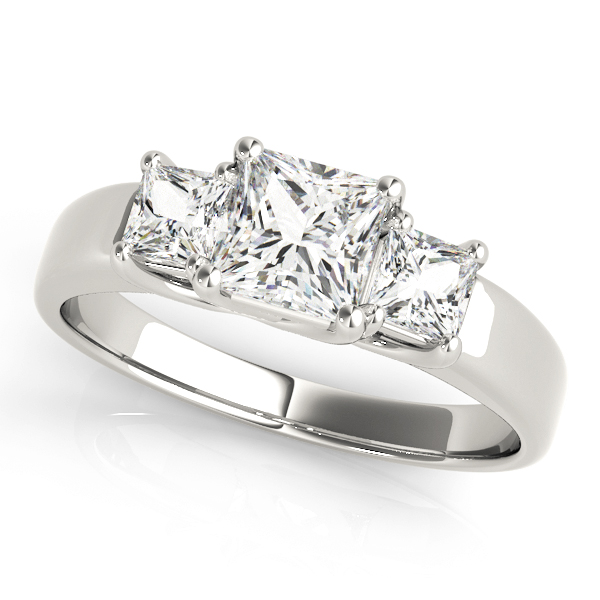 ENGAGEMENT RINGS 3 STONE PRINCESS