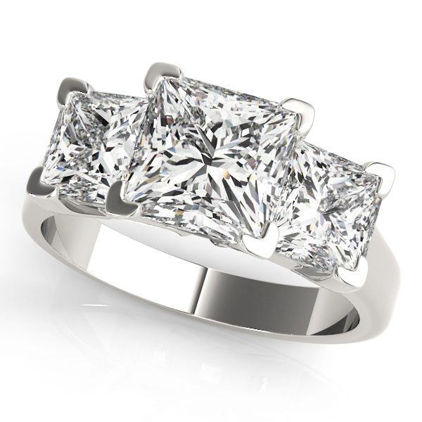 ENGAGEMENT RINGS 3 STONE PRINCESS