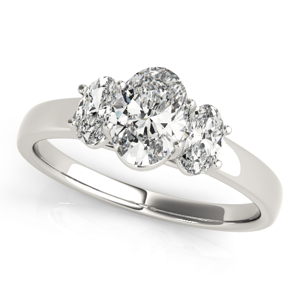 ENGAGEMENT RINGS 3 STONE OVAL