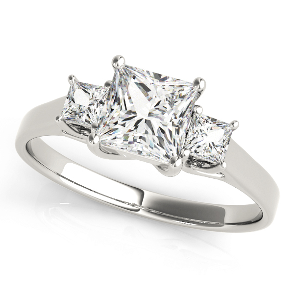 ENGAGEMENT RINGS 3 STONE PRINCESS