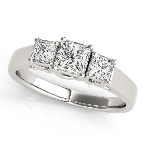 ENGAGEMENT RINGS 3 STONE PRINCESS