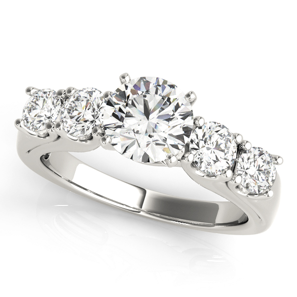 ENGAGEMENT RINGS SINGLE ROW PRONG SET