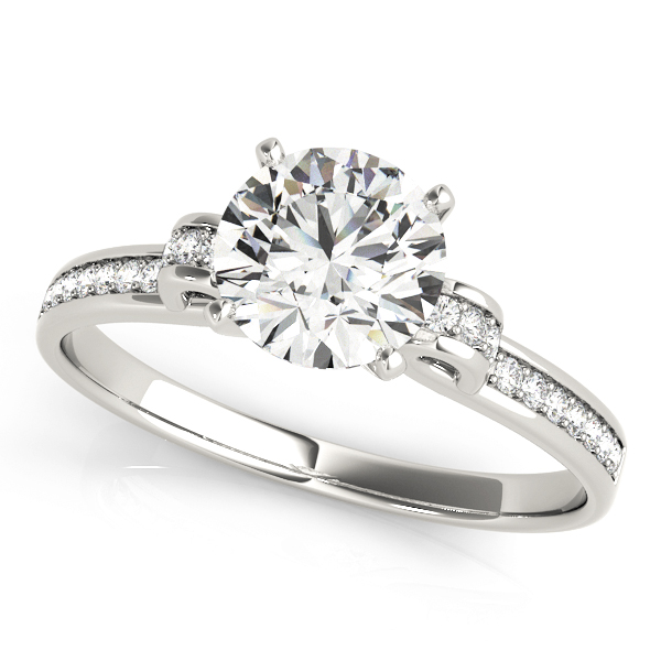 ENGAGEMENT RINGS SINGLE ROW PRONG SET