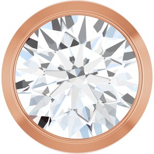 14K Rose 1/2 CT Lab-Grown Diamond Slide Pendant