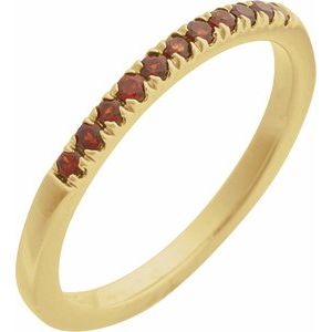 14K Yellow Natural Mozambique Garnet Ring