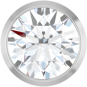 14K White 3/4 CT Lab-Grown Diamond Slide Pendant