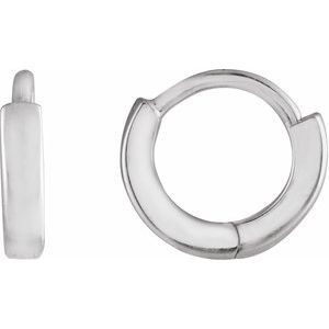 Sterling Silver Hinged 8 mm Hoop Earring